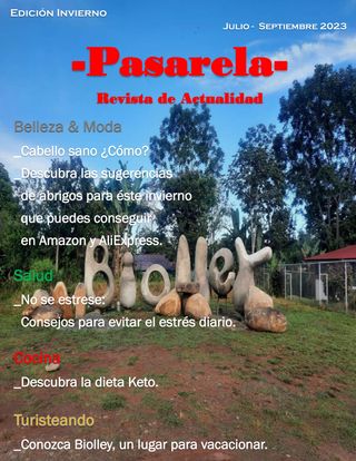 Pasarela Spanish Version - Julio-Septiembre 2023 Pasarela Spanish Version Cover - Julio-Septiembre 2023 Edition