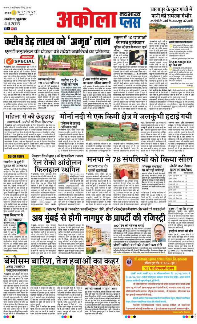 Navabharat Akola Plus