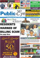 Public Eye  Cover - May 23, 2025 Edition