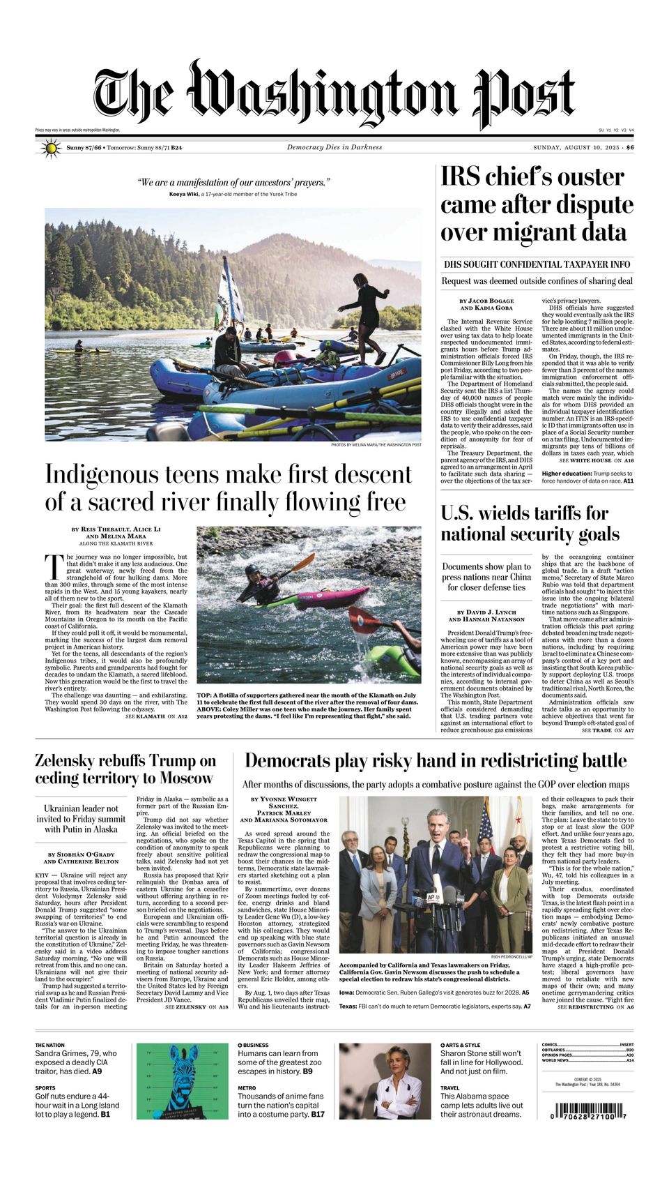Get digital access to The Washington Post - August 10, 2025 issue ...