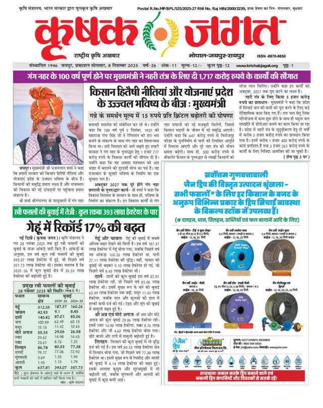 Krishak Jagat - Rajasthan Edition