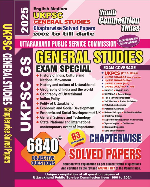 2024-25 UKPSC (Pre & Mains)General Studies