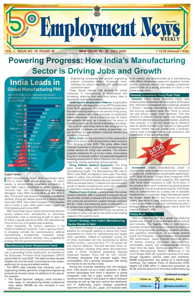 Employment News Weekly