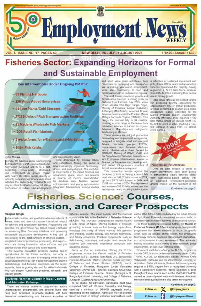 Employment News Weekly