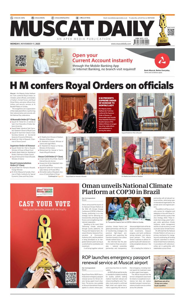 Muscat Daily.
