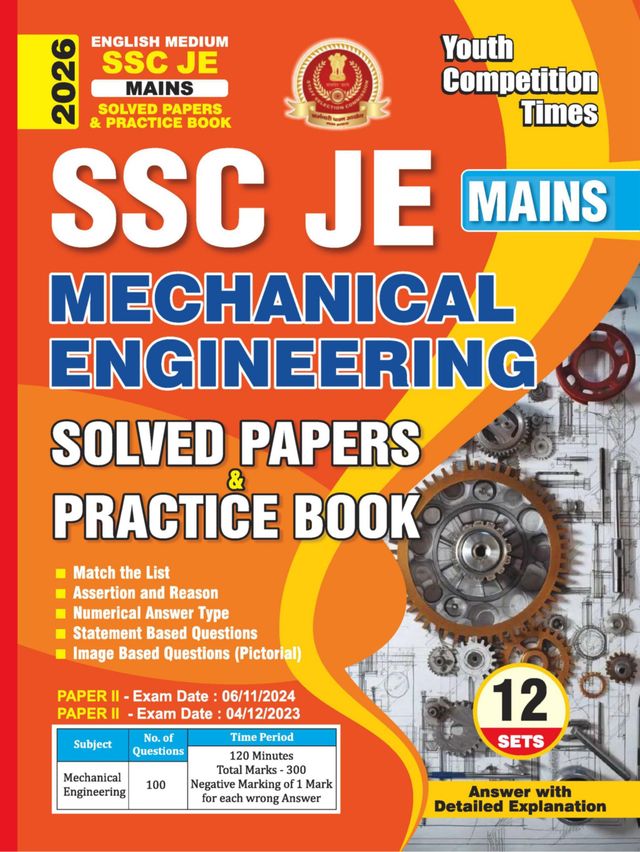2025-26 SSC JE Mains Mechanical Engineering