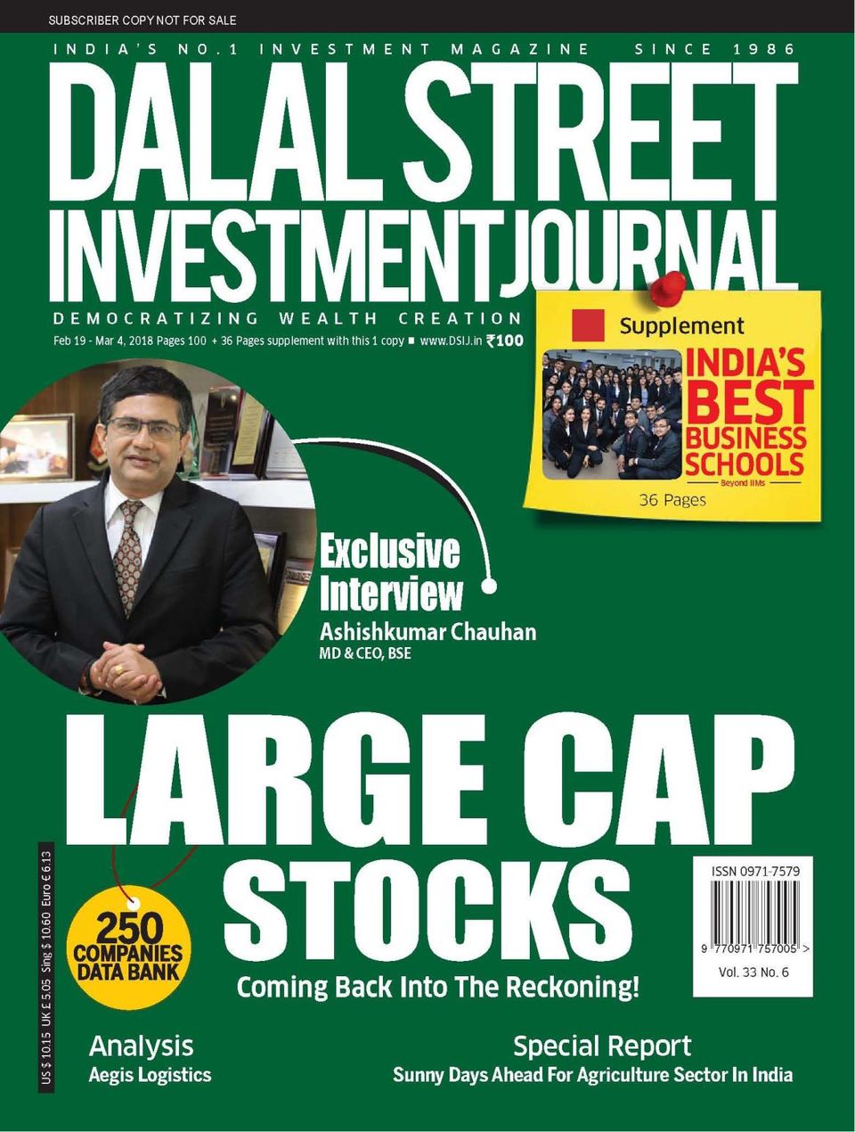 Dalal Street Investment Journal March 04 2018 Magazine Dalal Street Investment Journal March 04 2018 Magazine