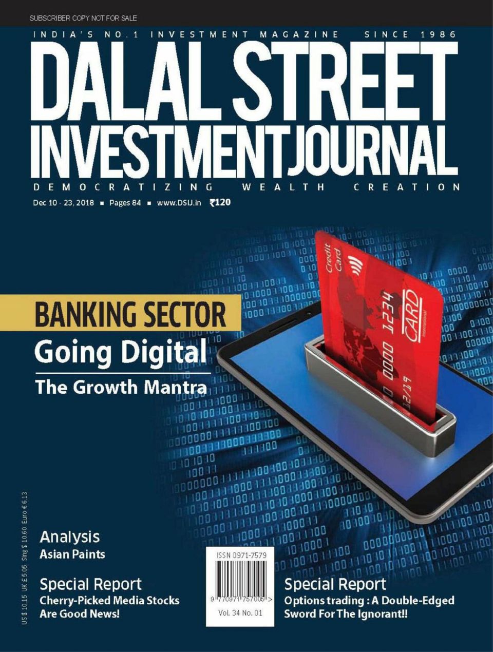 Dalal Street Investment Journal December 10 2018 Magazine Dalal Street Investment Journal December 10 2018 Magazine