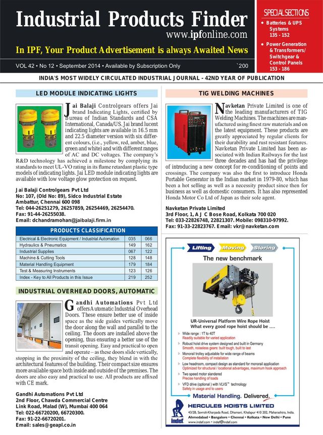 Industrial Products Finder